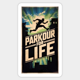 Parkour for life Sticker